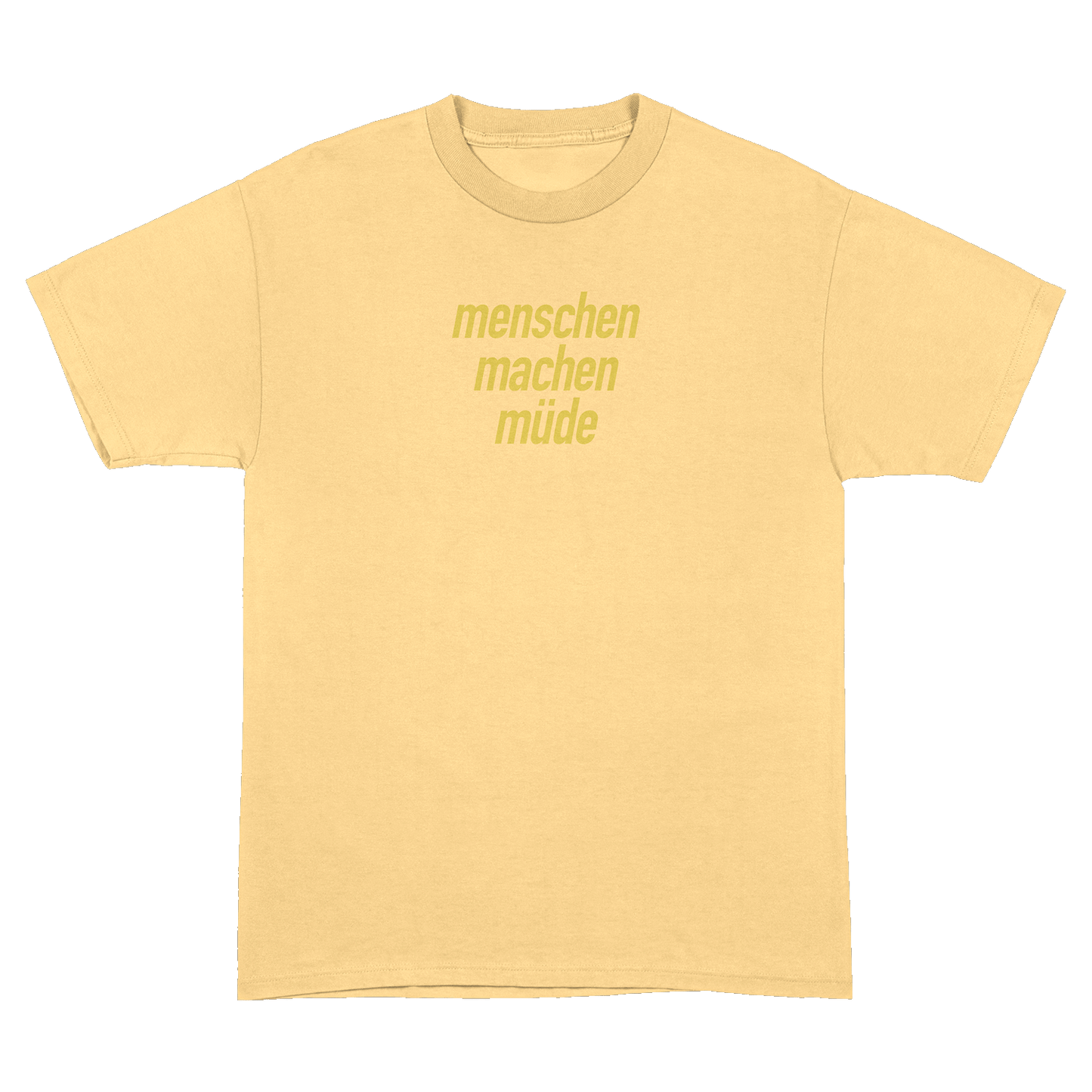 Menschen machen müde T-Shirt Summer Edition L gelb