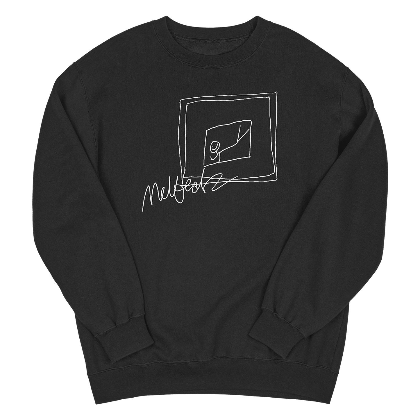 Oversized Melbeatz "Rappers Delight" Scrabble Sweater Schwarz