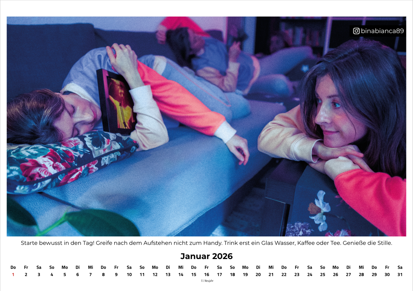 Joseph "Menschen machen müde" Kalender 2026 A3