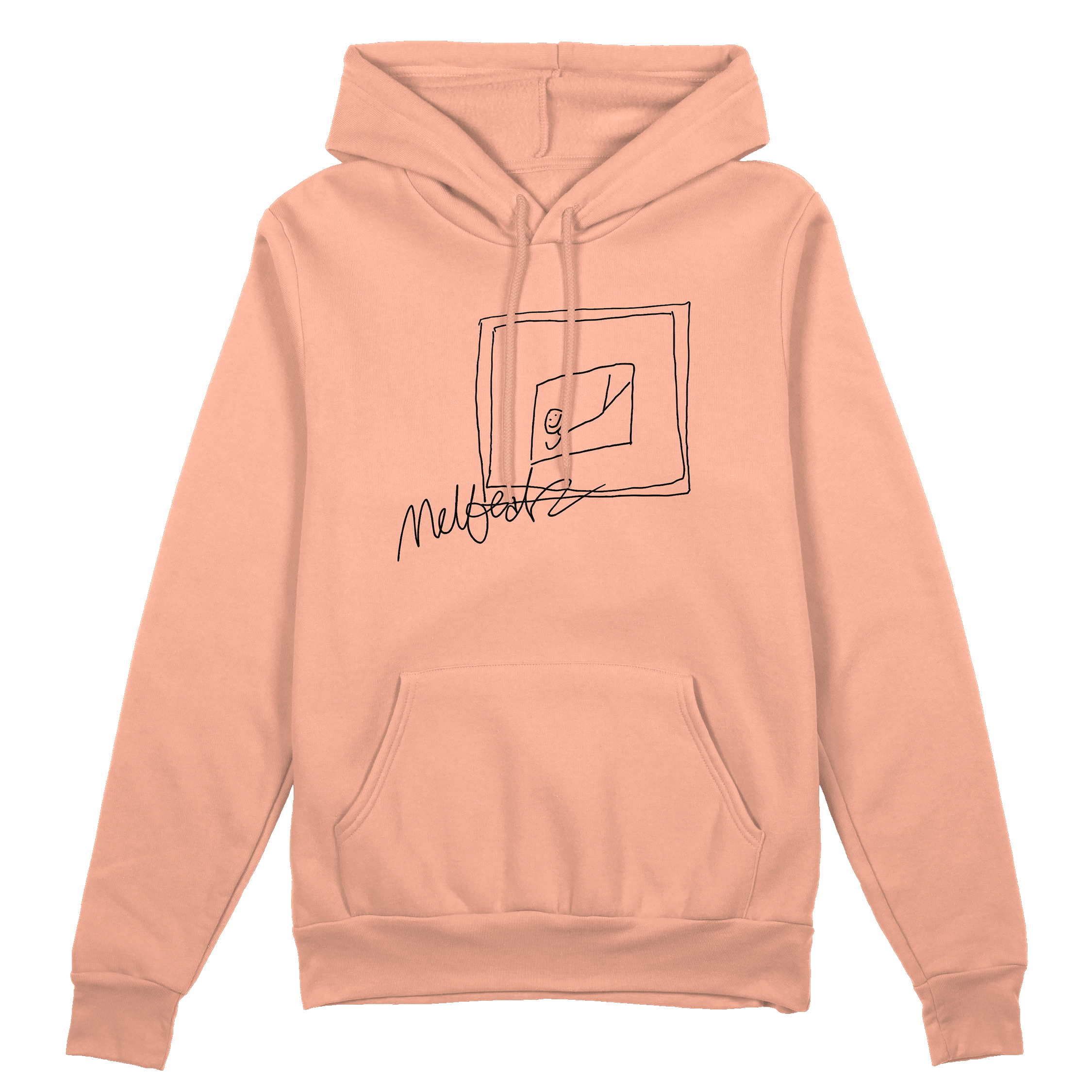 Melbeatz "Rappers Delight" Scrabble Hoodie Peach