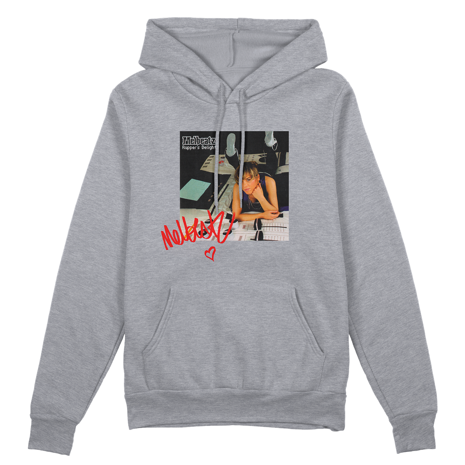 Melbeatz "Rappers Delight" Anniversary Hoodie Heather Grey