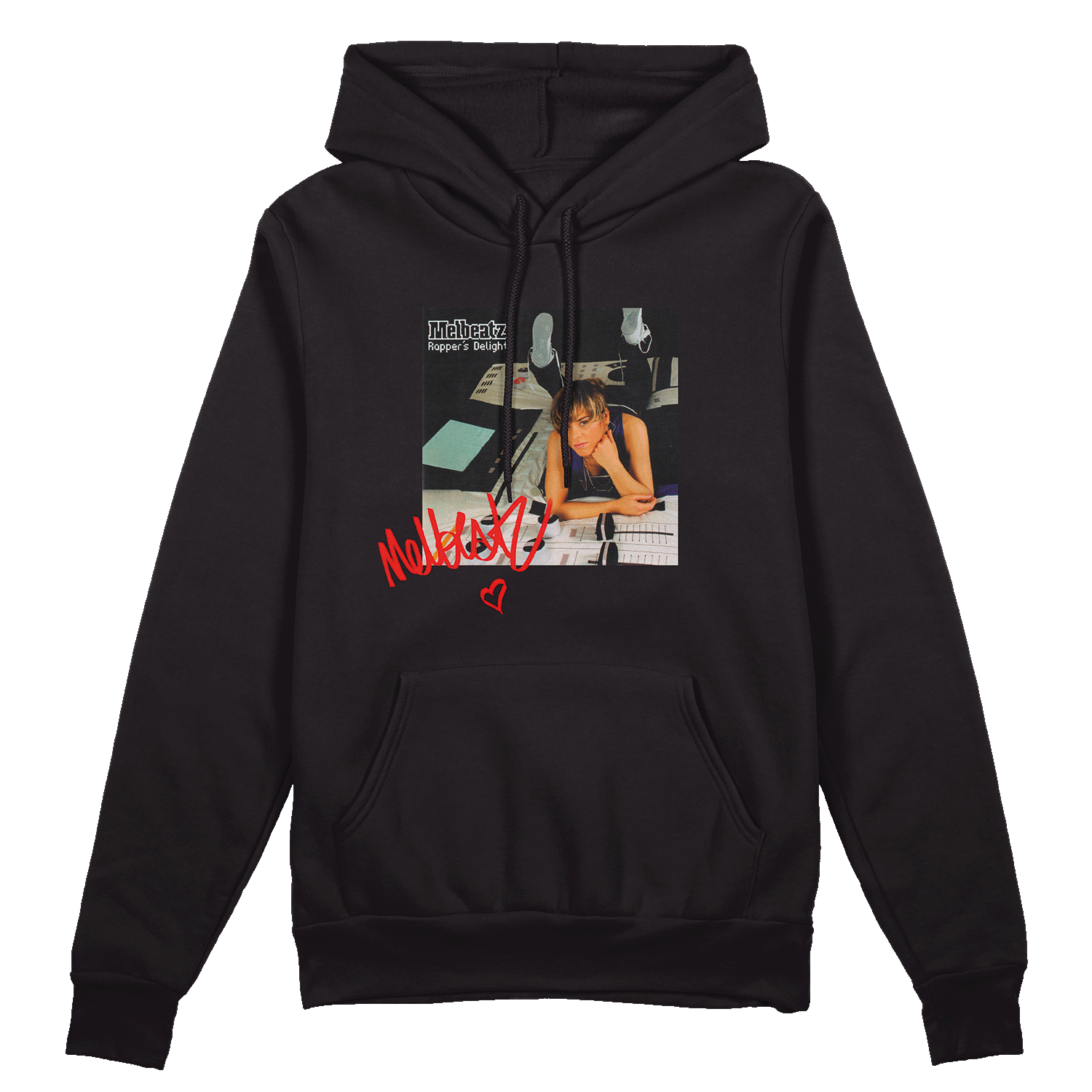 Melbeatz "Rappers Delight" Anniversary Hoodie Schwarz