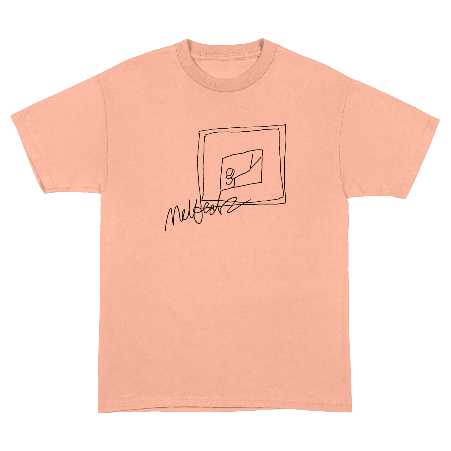 Melbeatz "Rappers Delight" Scrabble Tee Peach