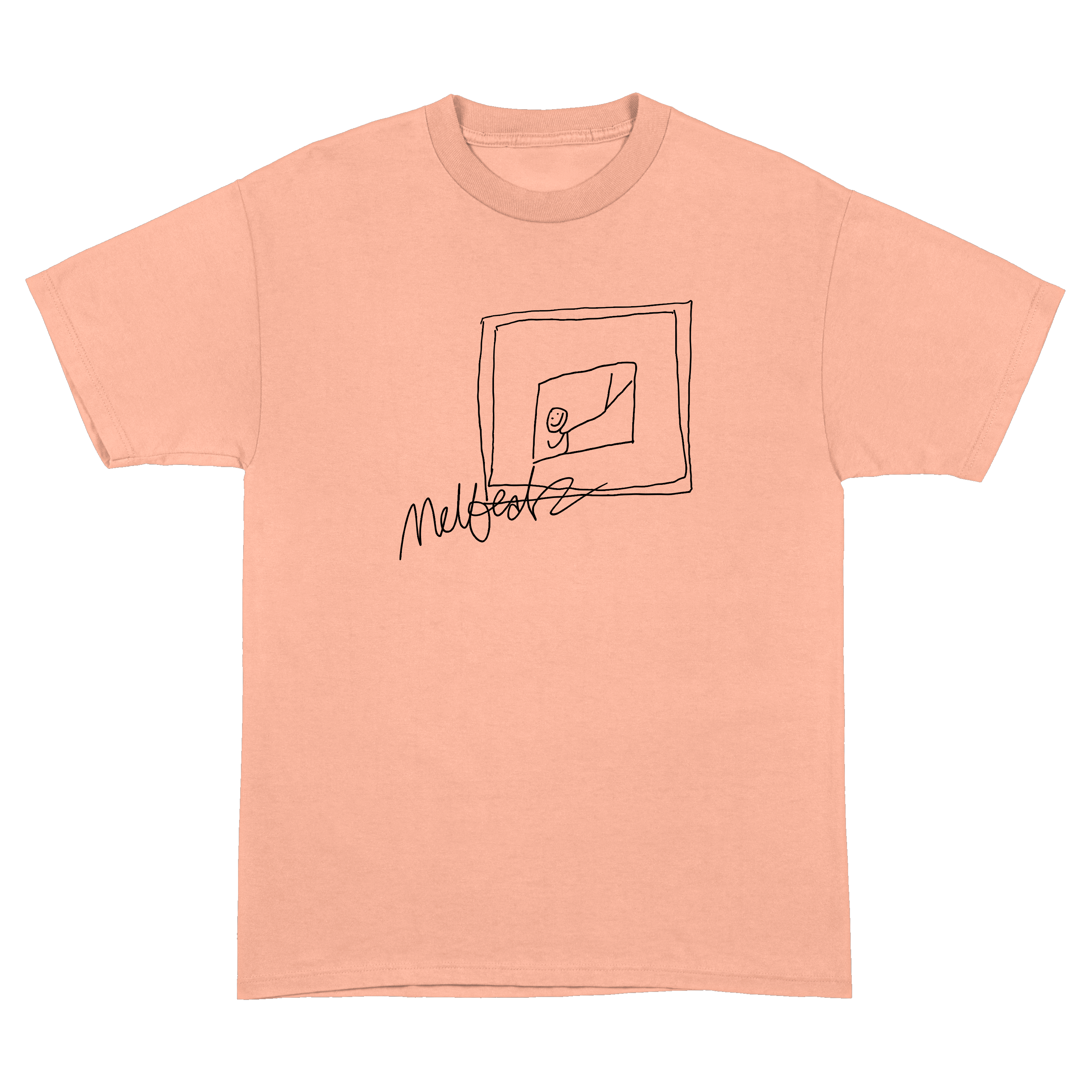 Melbeatz "Rappers Delight" Scrabble Tee Peach