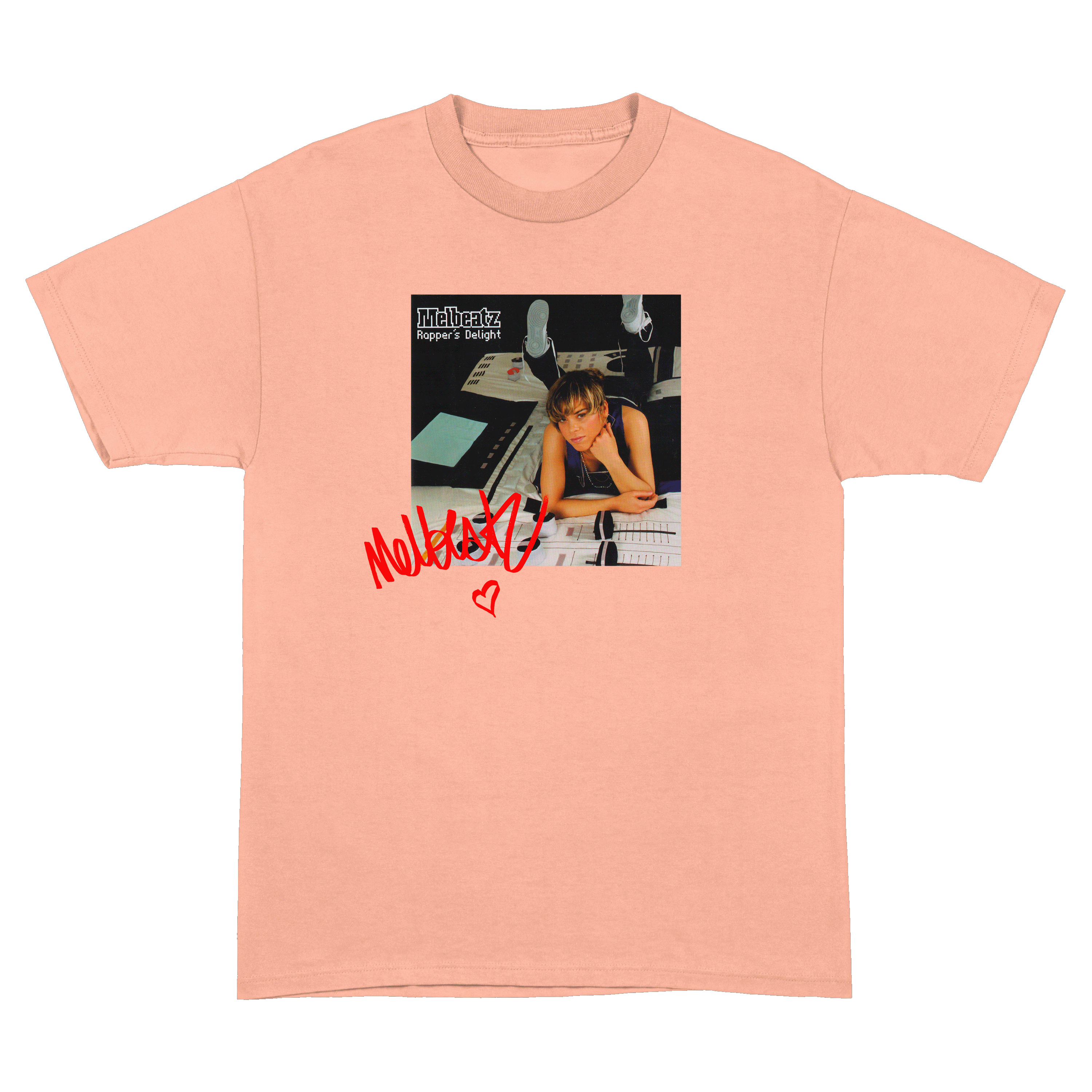 Melbeatz "Rappers Delight" Anniversary Tee Peach