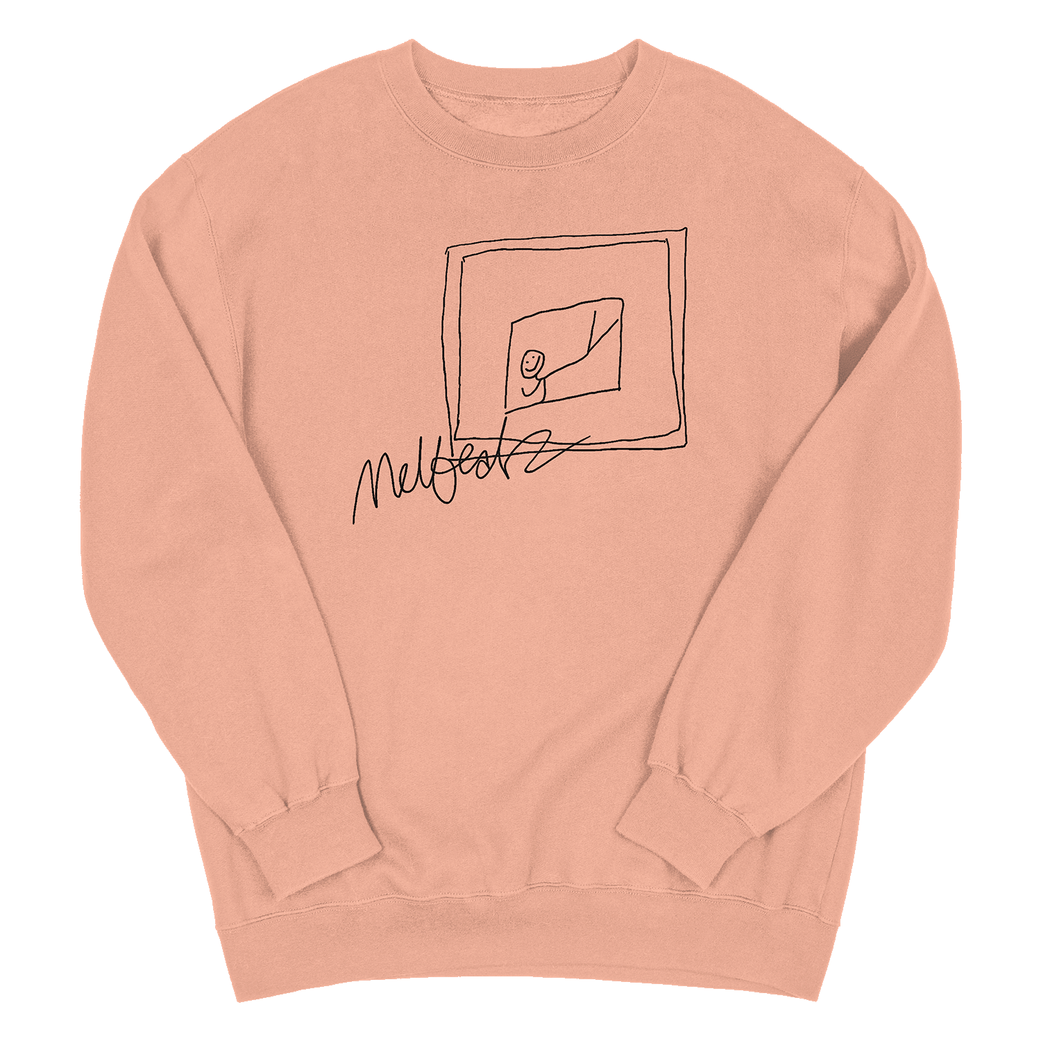 Melbeatz "Rappers Delight" Scrabble Sweater Peach