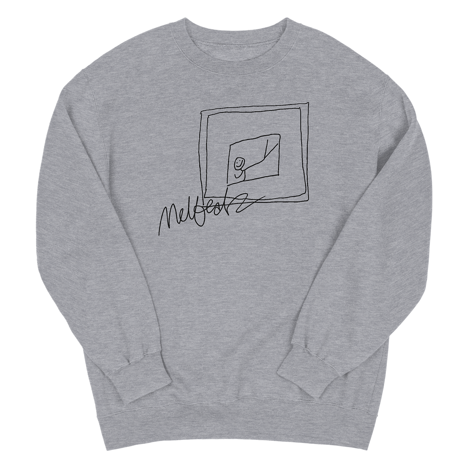 Melbeatz "Rappers Delight" Scrabble Sweater Heather Grey