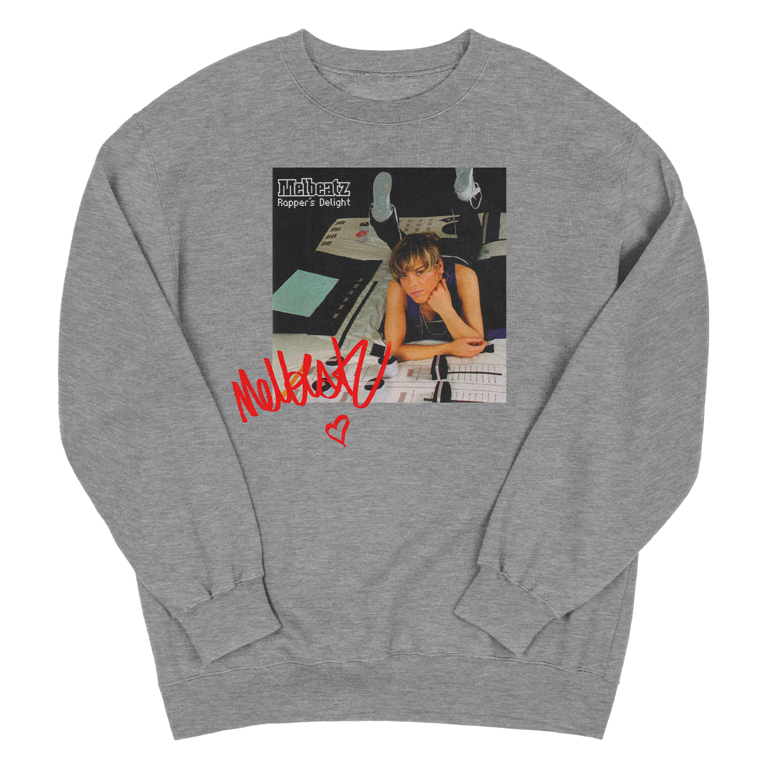 Melbeatz "Rappers Delight" Anniversary Sweater Heather Grey