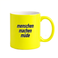 Menschen machen müde Tasse