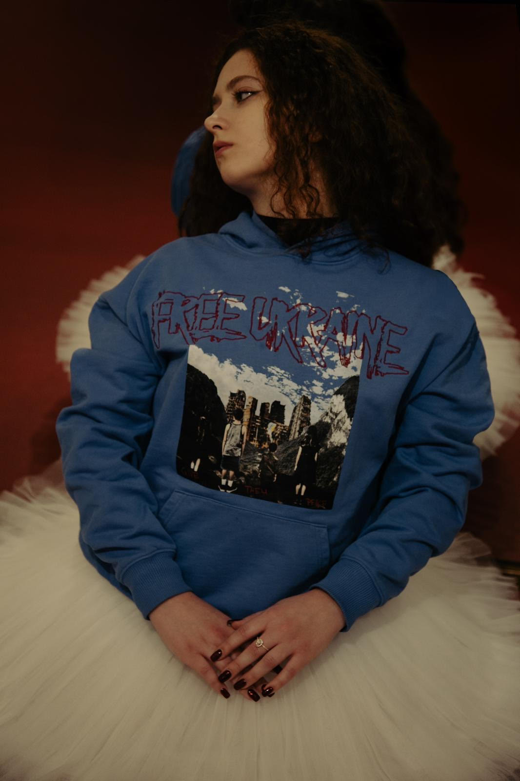 Free Ukraine Hoodie Oversized